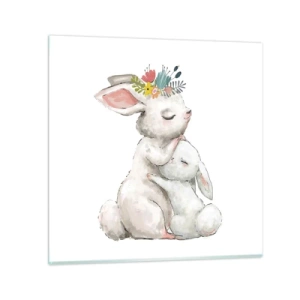 Impression sur verre - Image sur verre - Maman irremplaçable - 30x30 cm