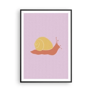 Affiche dans un cadre noir - Poster - Il n'y a pas d'urgence - 70x100 cm