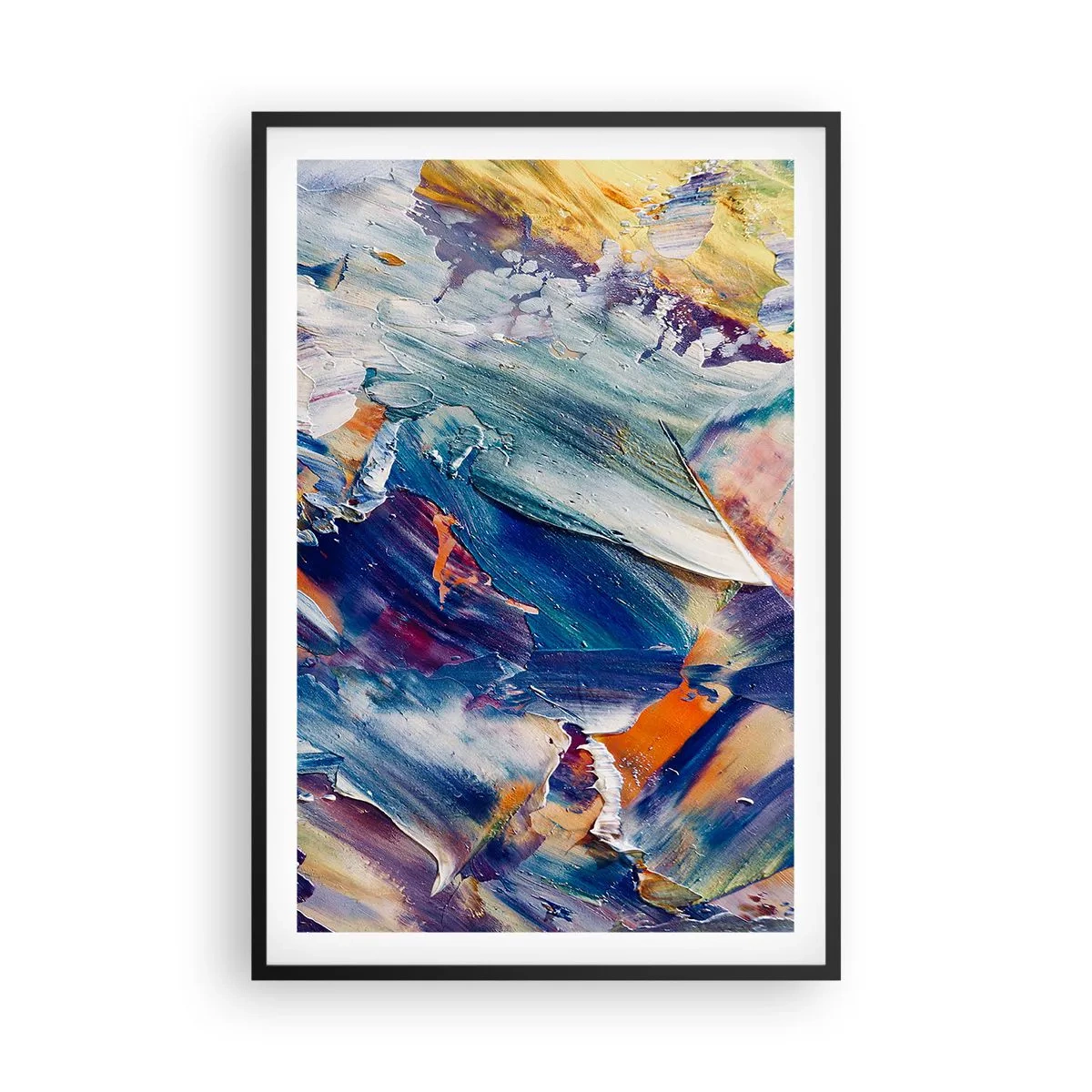 Affiche dans un cadre noir - Poster - Confusion des couleurs - 61x91 cm