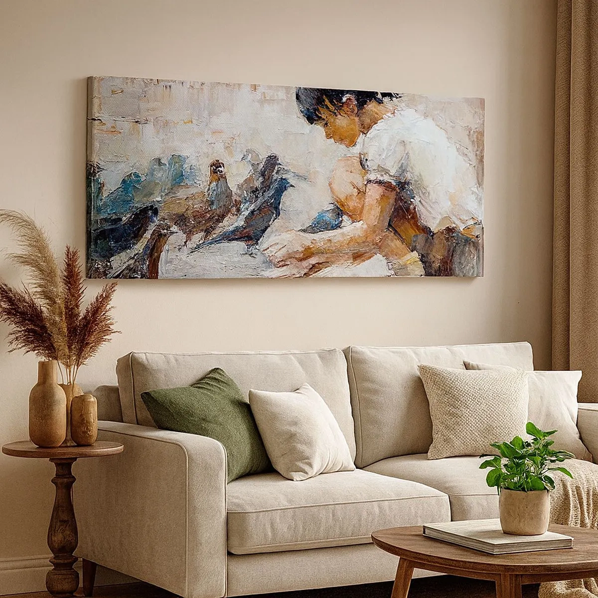 Impression sur toile - Image sur toile - Les plus petits et les plus gentils - 100x40 cm