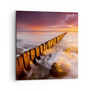 Impression sur toile - Image sur toile - La douceur des vagues - 70x70 cm