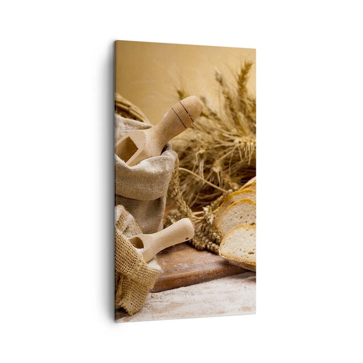 Impression sur toile - Image sur toile - Comment il coupe avec un couteau - 45x80 cm