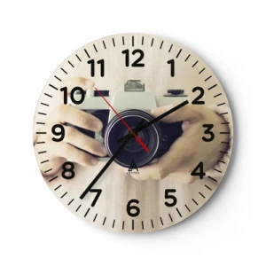 Horloge murale - Pendule murale - Pour voir plus ... - 30x30 cm