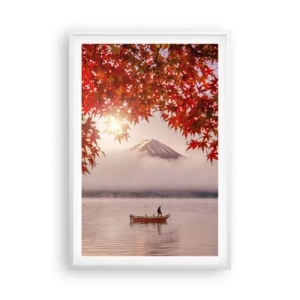 Affiche dans un cadre blanc - Poster - Dans le climat japonais - 61x91 cm