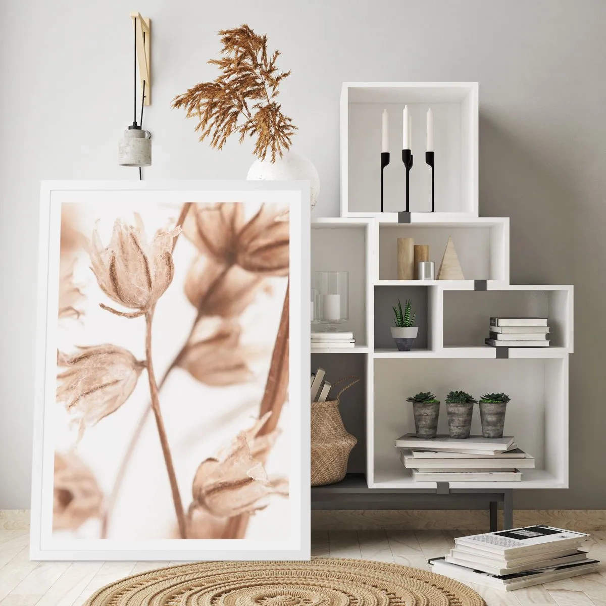 Affiche dans un cadre blanc - Poster - Ils appellent à la fin de l'été - 61x91 cm