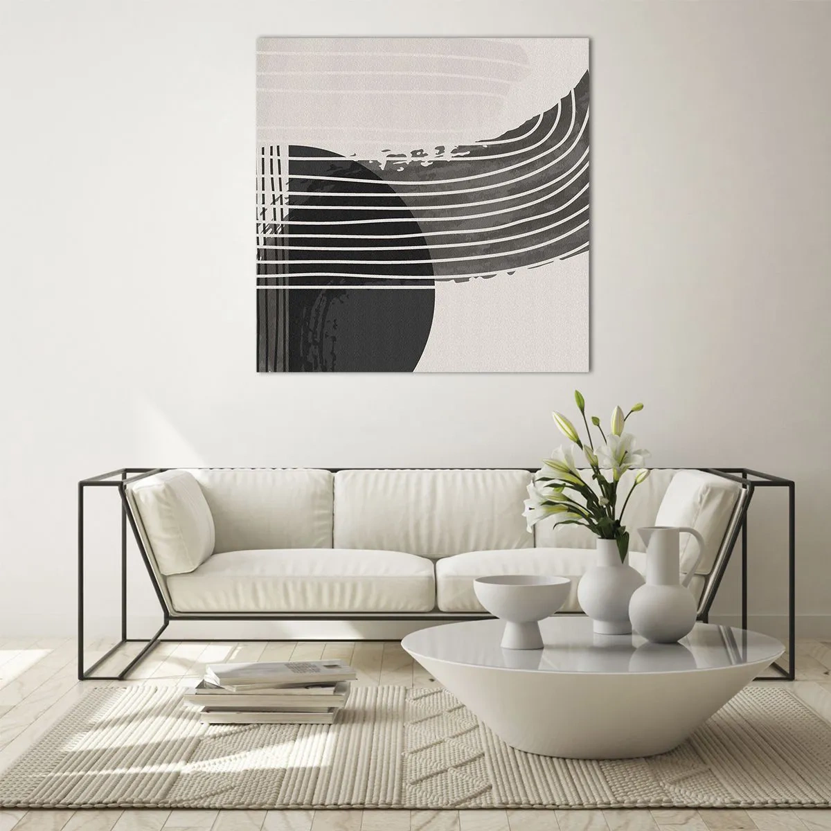 Impression sur verre - Image sur verre - Aller et retour - 50x50 cm