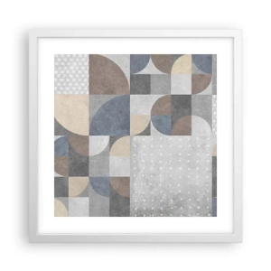 Affiche dans un cadre blanc - Poster - Fantaisie de la céramique  - 40x40 cm