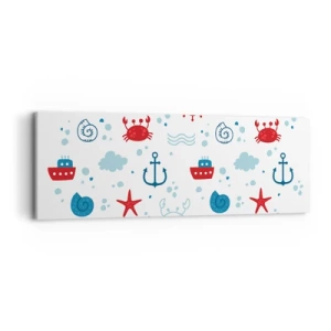 Impression sur toile - Image sur toile - Conte de fées de la mer - 90x30 cm