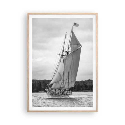 Affiche dans un chêne clair - Poster - Frères du vent - 70x100 cm