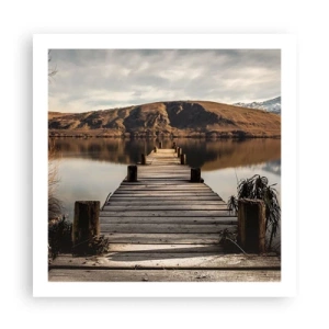 Affiche - Poster - Paysage silencieux - 60x60 cm