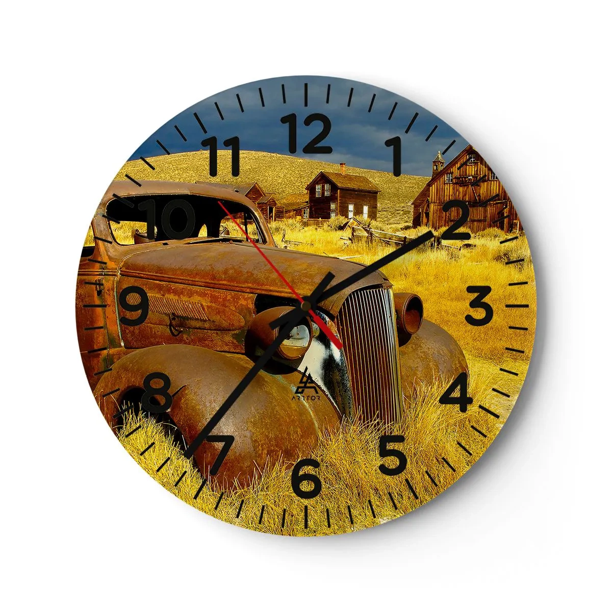 Horloge murale - Pendule murale - Repos bien mérité - 40x40 cm