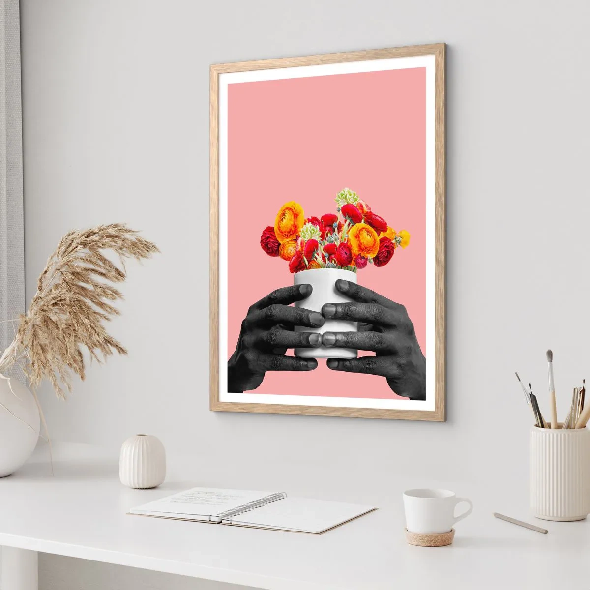 Affiche dans un chêne clair - Poster - Apothéose de la vie - 30x40 cm