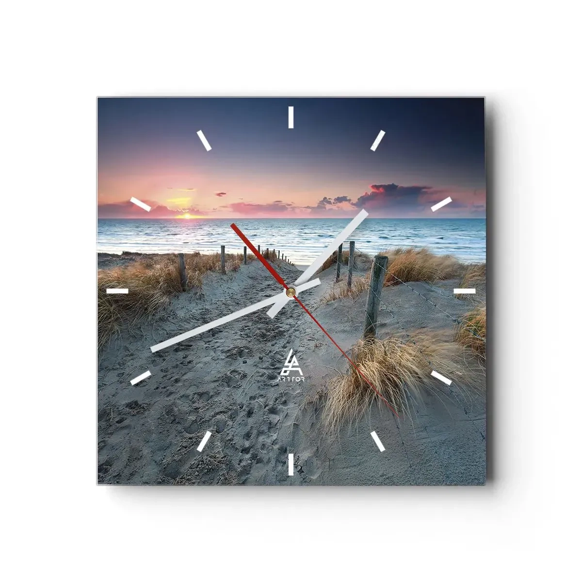 Horloge murale - Pendule murale - Tu as versé l'éclat de l'arc-en-ciel sur les flots - 40x40 cm