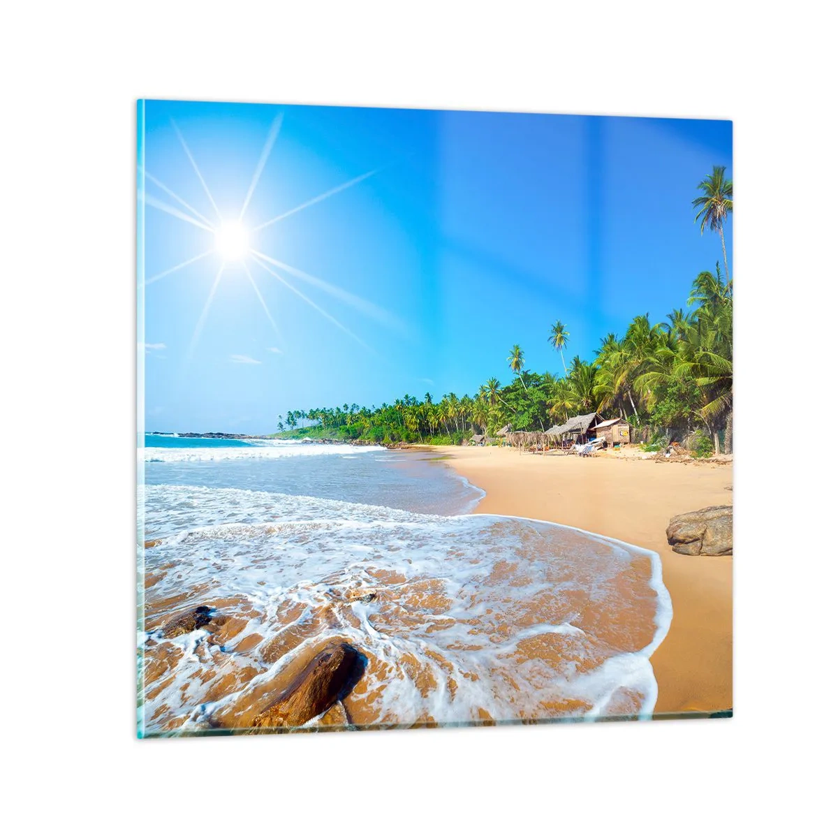 Impression sur verre - Image sur verre - Un endroit exotique pour vous - 30x30 cm