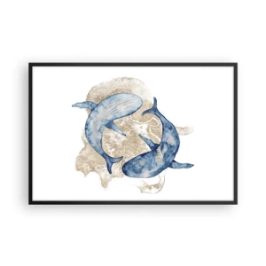 Affiche dans un cadre noir - Poster - Amis ou amoureux? - 91x61 cm