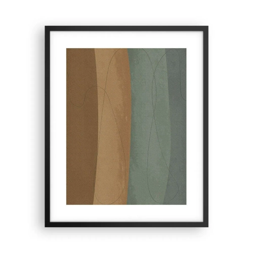 Affiche dans un cadre noir - Poster - Composition horizontale - 40x50 cm