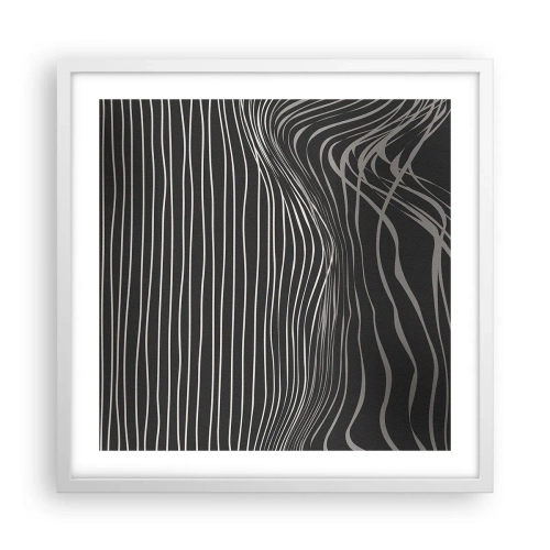 Affiche dans un cadre blanc - Poster - Rythme et accent - 50x50 cm