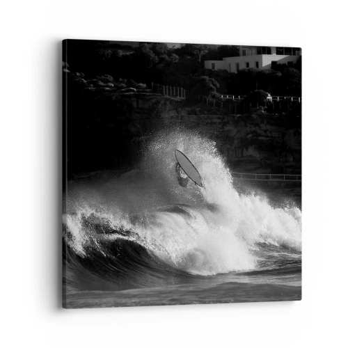 Impression sur toile - Image sur toile - Défi accepté! - 40x40 cm