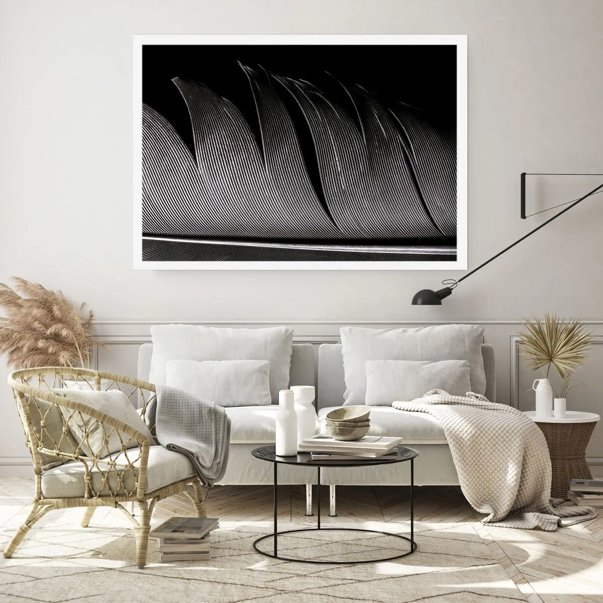 Affiche - Poster - La plume – un design magnifique - 70x50 cm