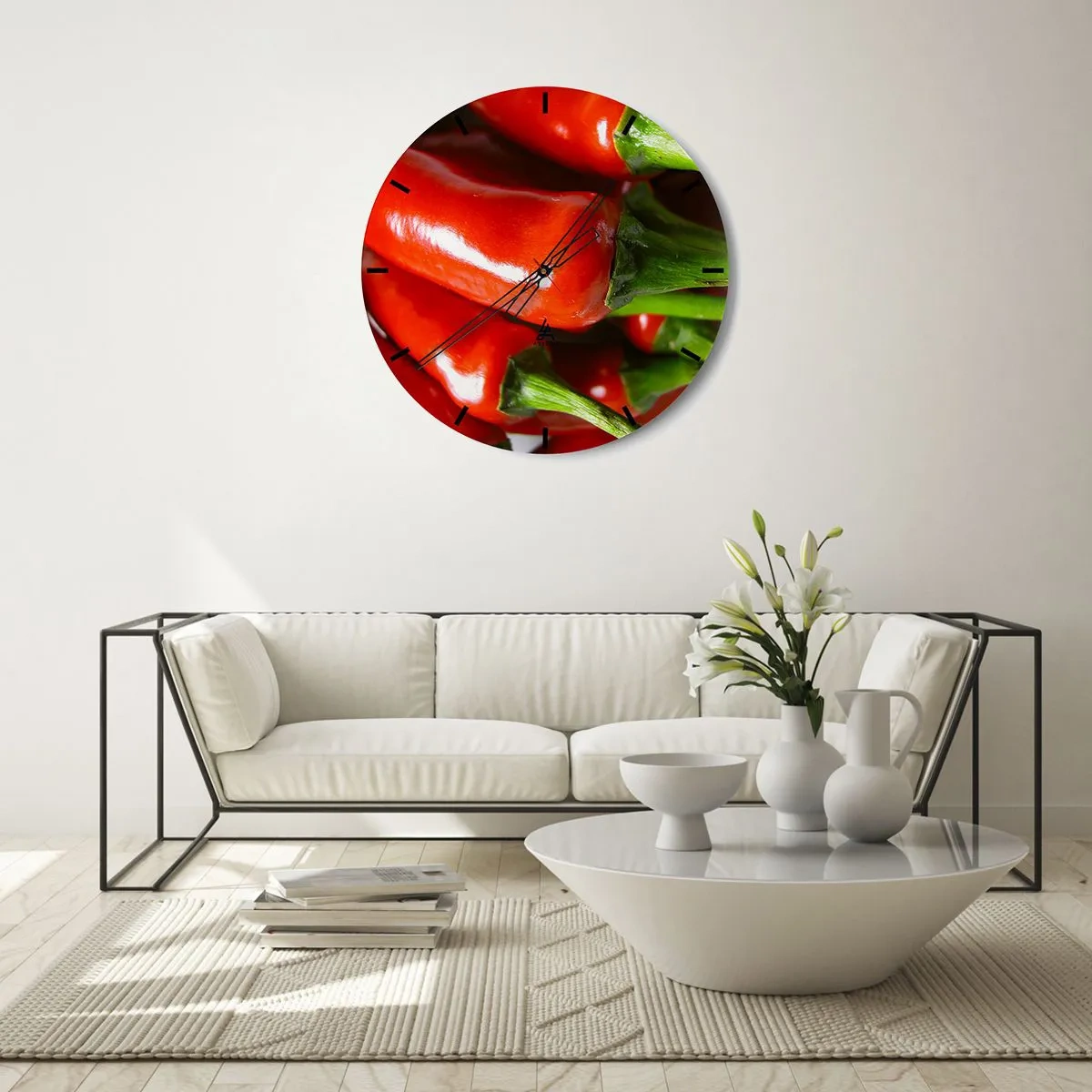 Horloge murale - Pendule murale - Juteux, brillant, lisse - 40x40 cm