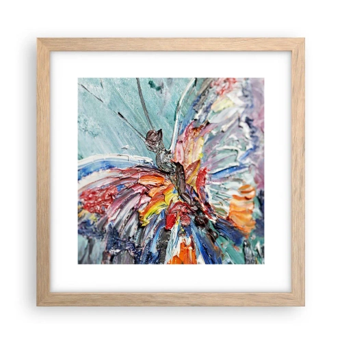 Affiche dans un chêne clair - Poster - Peint par nature - 30x30 cm