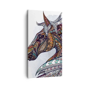 Impression sur toile - Image sur toile - Destrier guerrier celtique - 45x80 cm