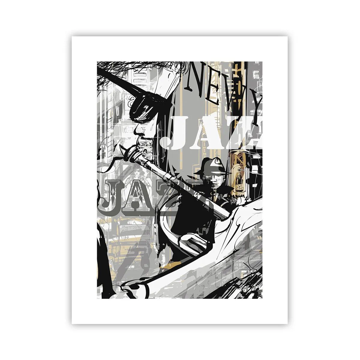 Affiche - Poster - Au rythme de New York - 30x40 cm