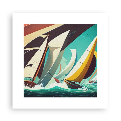 Affiche - Poster - Bonne chance avec les éléments - 30x30 cm