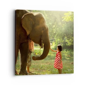 Impression sur toile - Image sur toile - La force de l'amitié - 40x40 cm