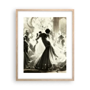 Affiche dans un chêne clair - Poster - La grande mascarade - 40x50 cm