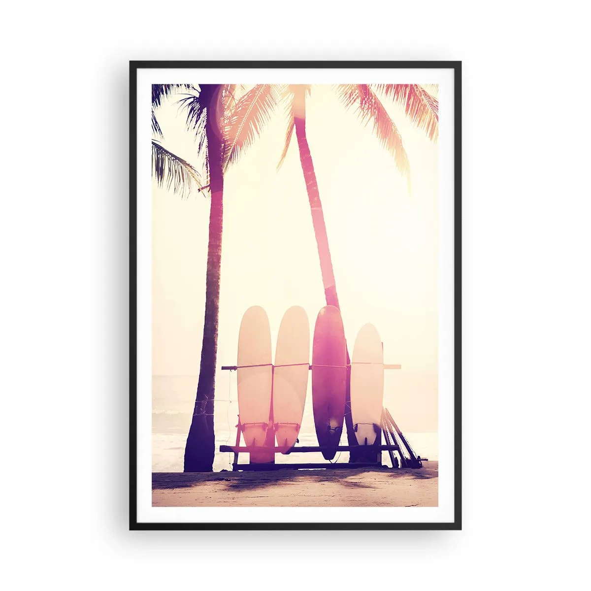 Affiche dans un cadre noir - Poster - Ca va être une journée magnifique - 70x100 cm