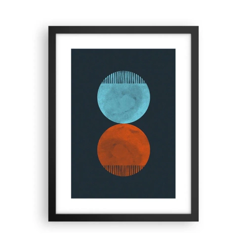 Affiche dans un cadre noir - Poster - Seulement la géométrie ? - 30x40 cm