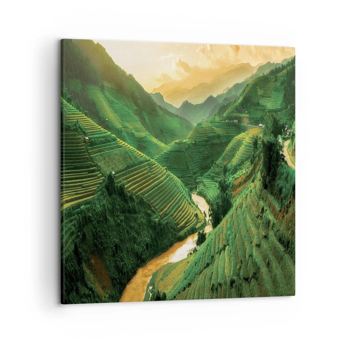 Impression sur toile - Image sur toile - Vallée vietnamienne - 50x50 cm