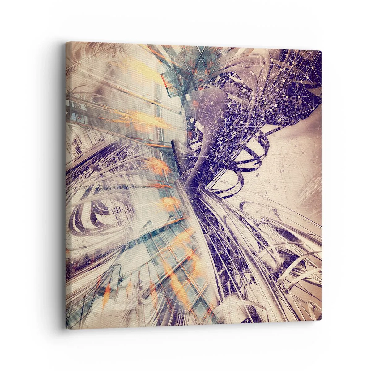 Impression sur toile - Image sur toile - En grande hâte - 30x30 cm