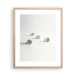 Affiche dans un chêne clair - Poster - Rien que la vie - 40x50 cm