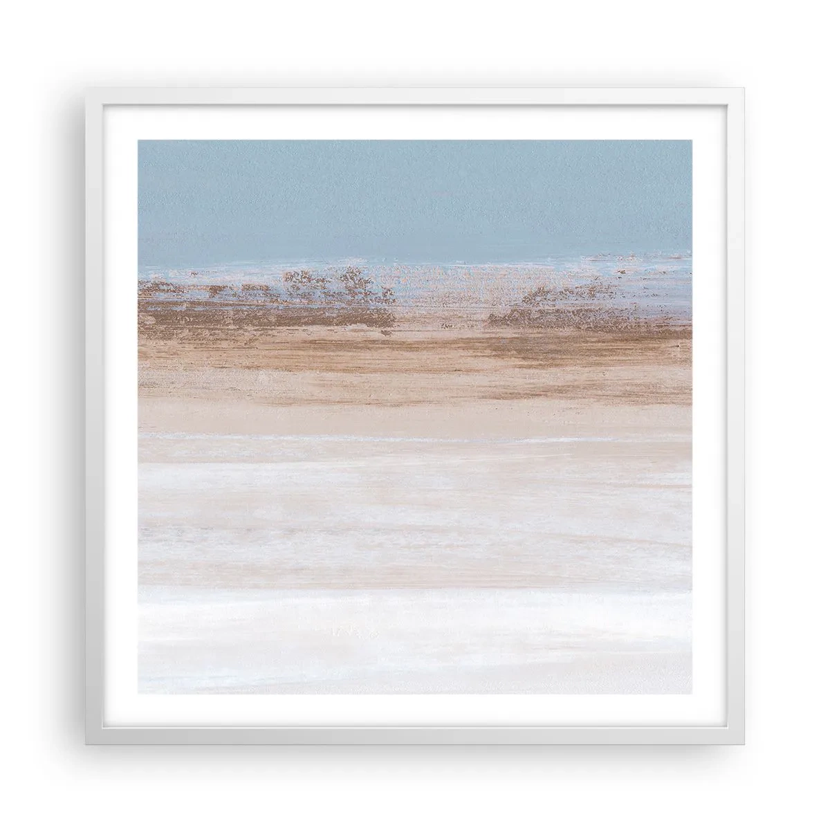 Affiche dans un cadre blanc - Poster - Paysage ambigu - 60x60 cm