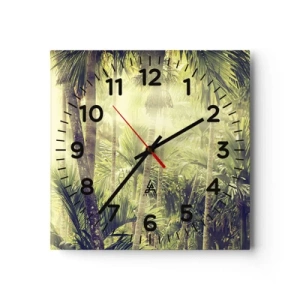 Horloge murale - Pendule murale - Nature enflammée - 40x40 cm
