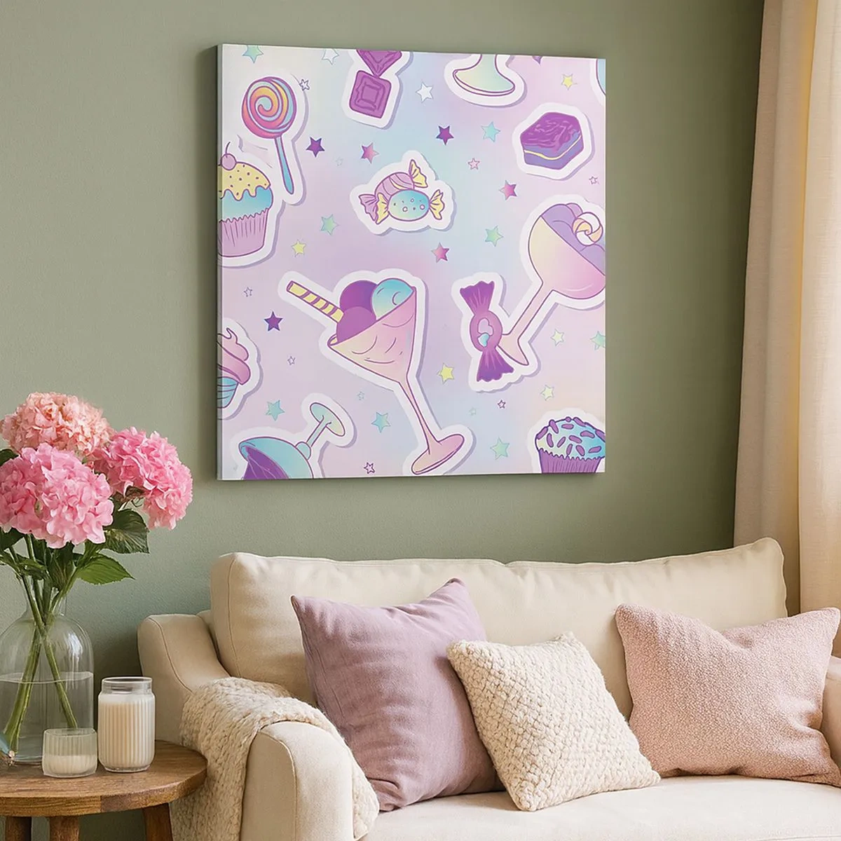 Impression sur toile - Image sur toile - Pour que tous les jours soit un anniversaire - 30x30 cm