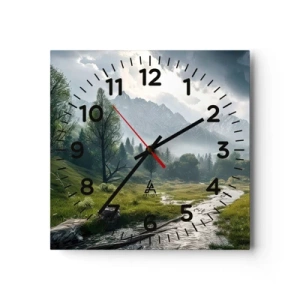 Horloge murale - Pendule murale - Aller et retour - 30x30 cm