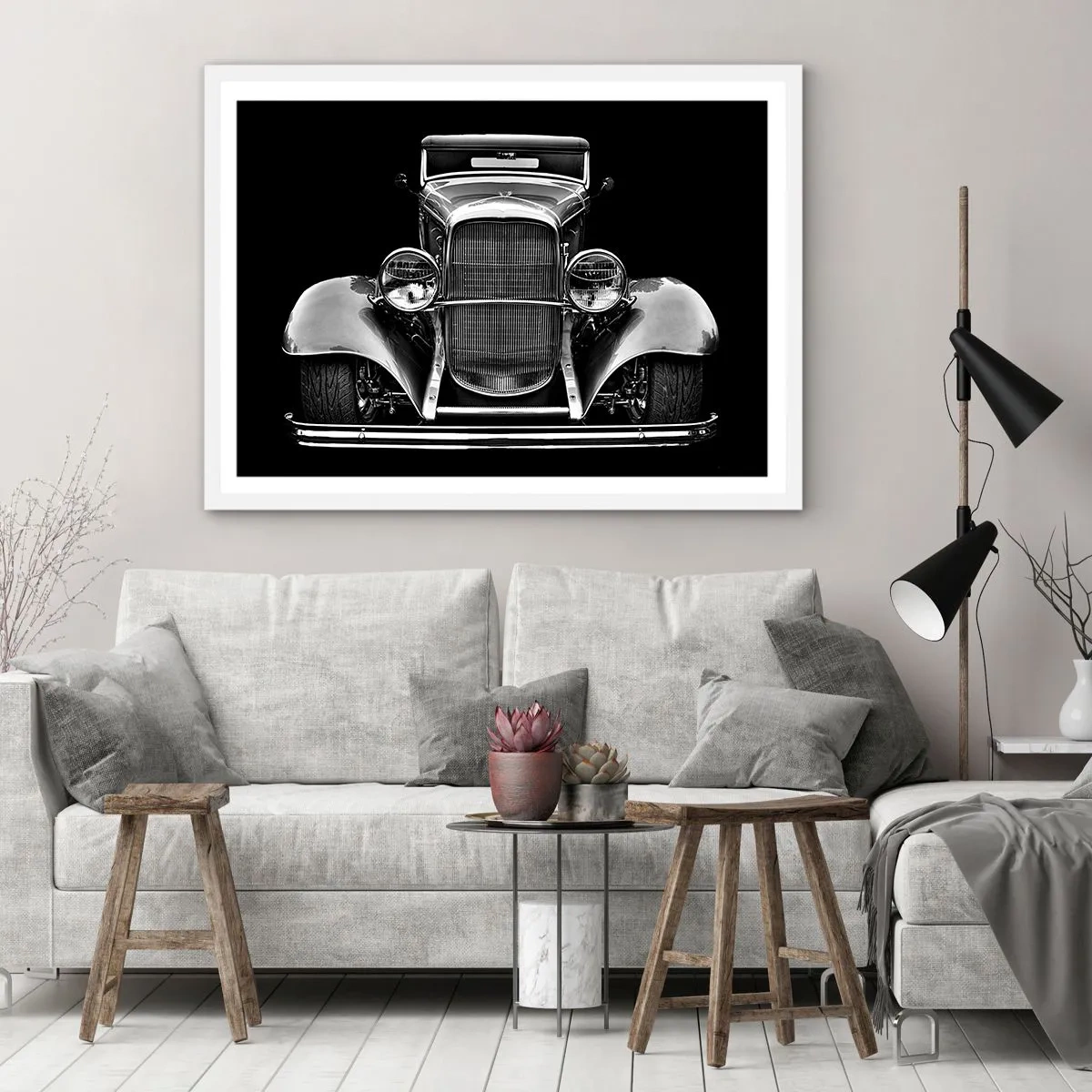 Affiche dans un cadre blanc - Poster - Un vrai gentleman - 40x30 cm