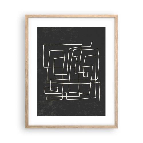 Affiche dans un chêne clair - Poster - Pas aussi simple - 40x50 cm