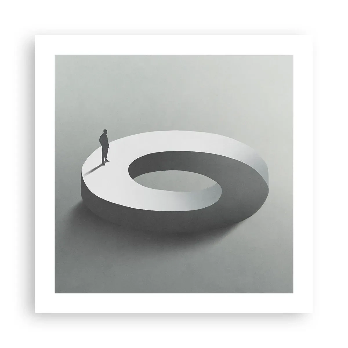 Affiche - Poster - Et sois intelligent ici - 50x50 cm