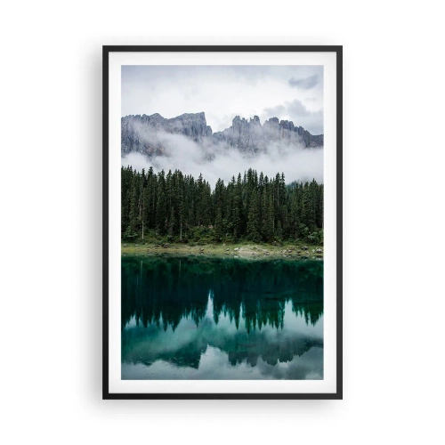 Affiche dans un cadre noir - Poster - Chut, chut, ne réveillons pas l'eau qui dort - 61x91 cm