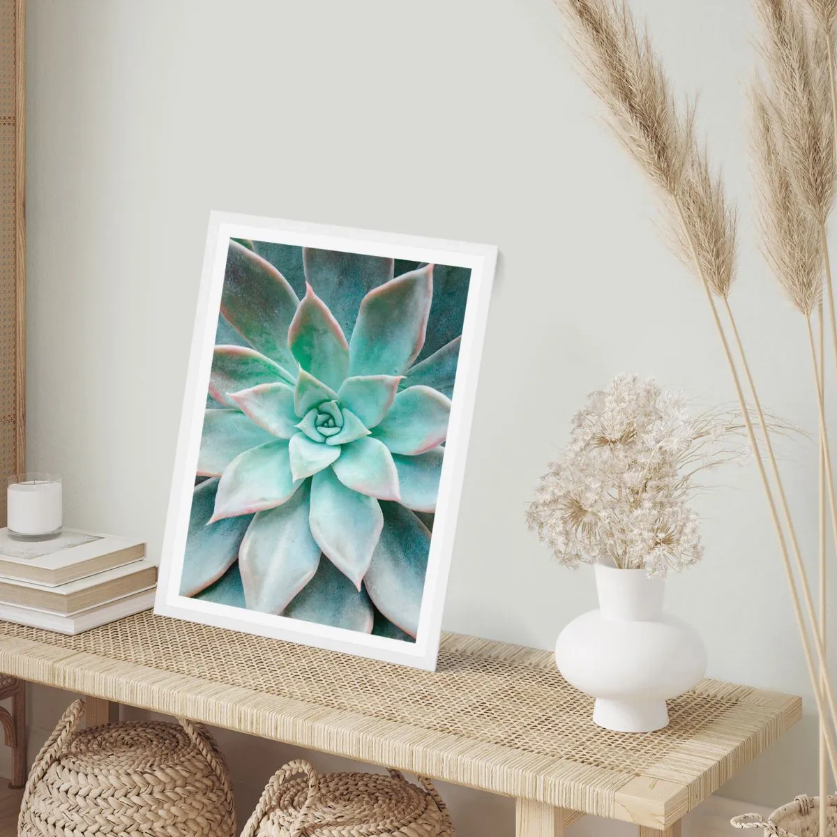 Affiche dans un cadre blanc - Poster - Le coeur du désert - 70x100 cm