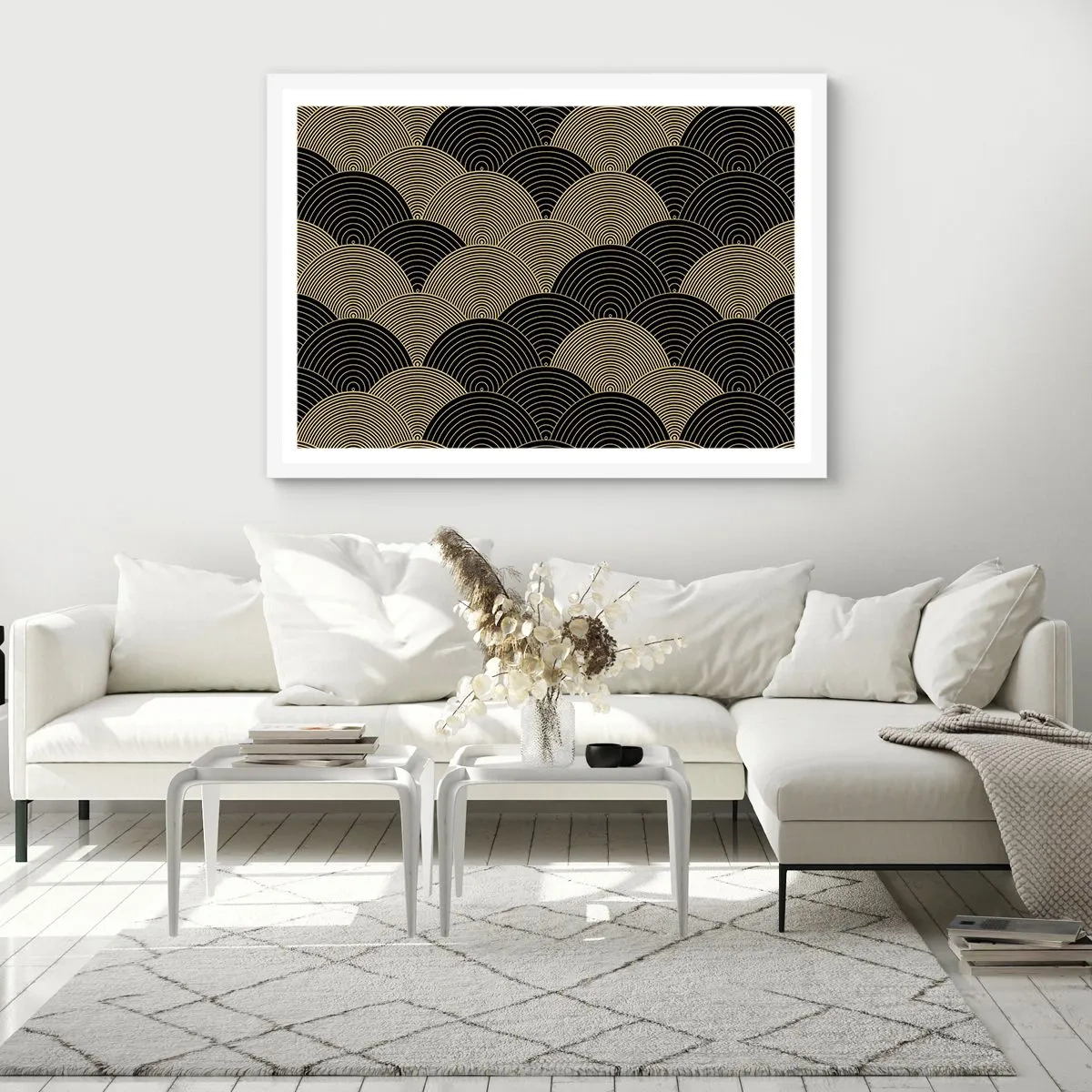 Affiche dans un cadre blanc - Poster - Unité dans la multiplicité - 91x61 cm