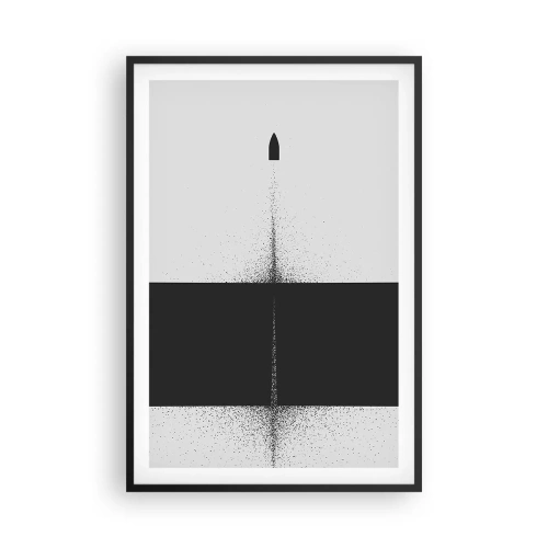 Affiche dans un cadre noir - Poster - Droit au but - 61x91 cm