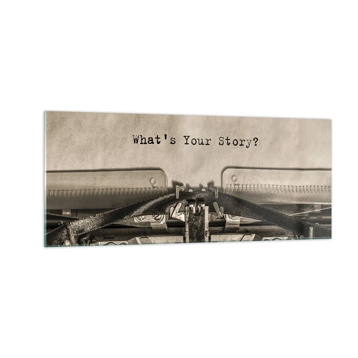 Impression sur verre - Image sur verre - Réponds-moi - 100x40 cm