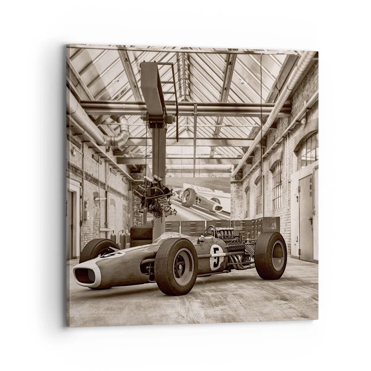 Impression sur toile - Image sur toile - Le repos du guerrier - 70x70 cm