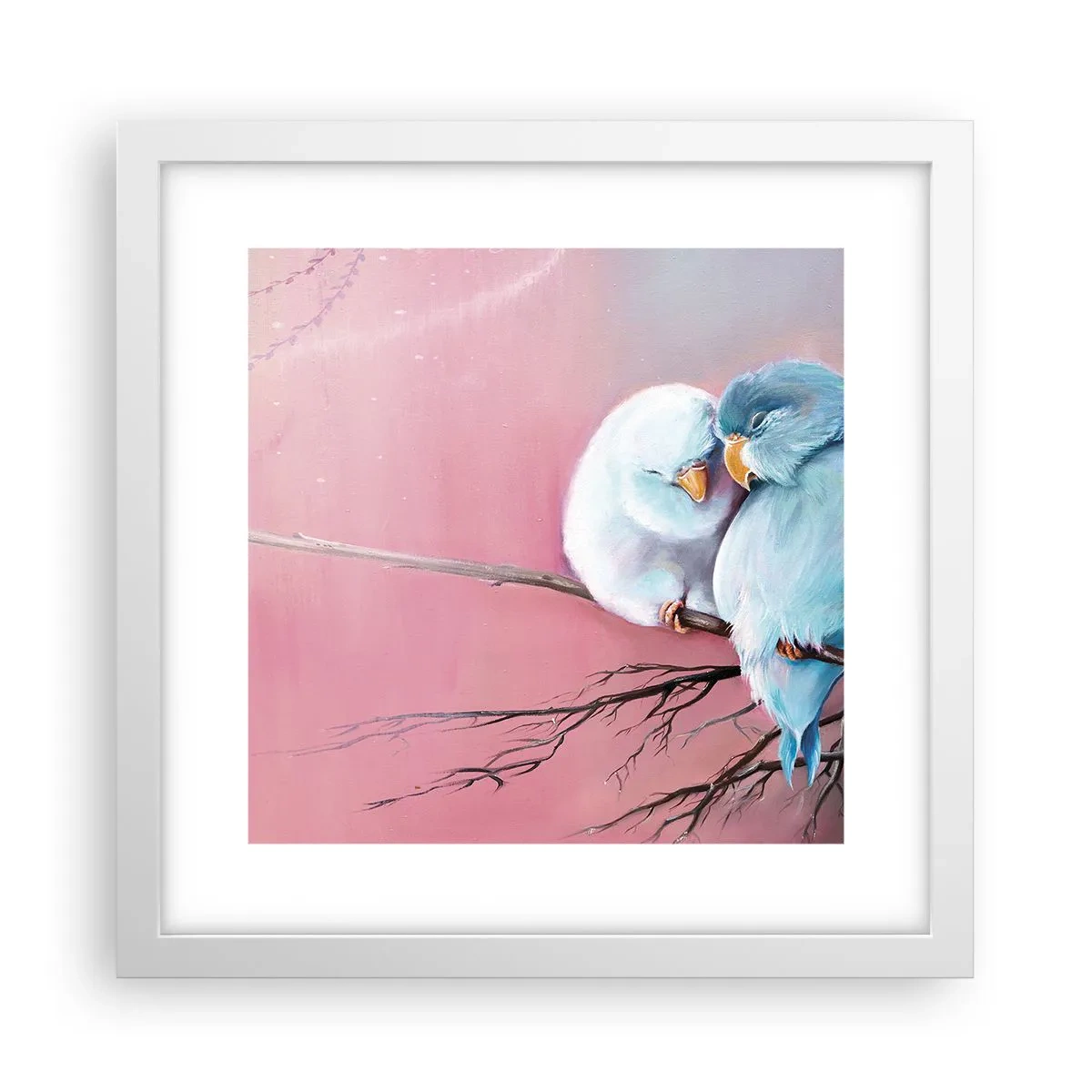 Affiche dans un cadre blanc - Poster - Que dire de plus?... - 30x30 cm