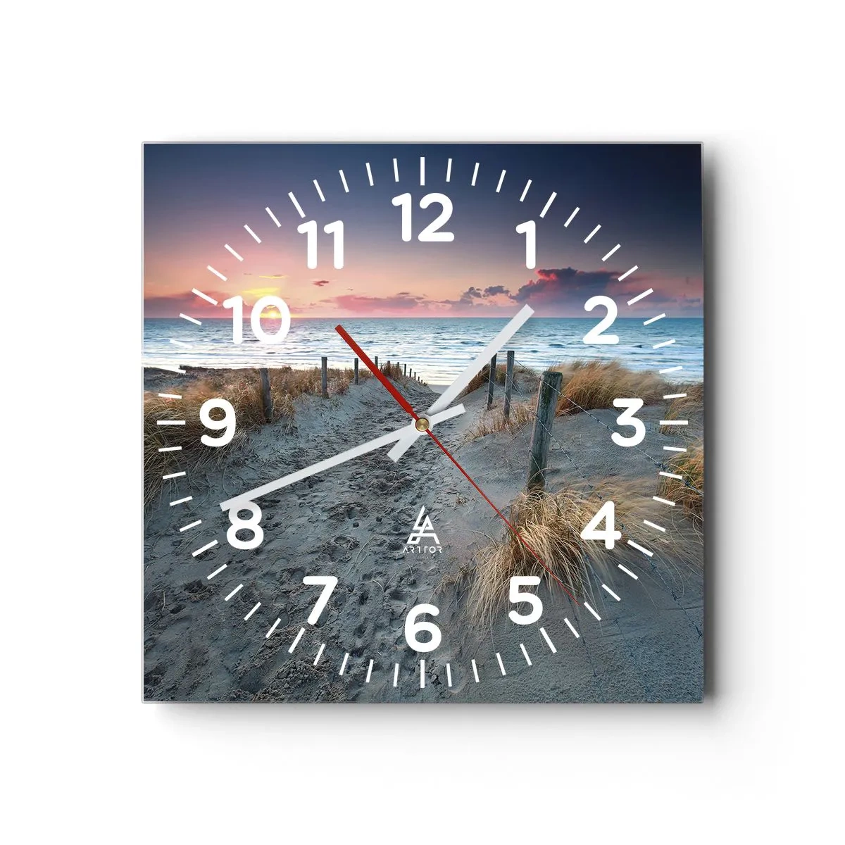 Horloge murale - Pendule murale - Tu as versé l'éclat de l'arc-en-ciel sur les flots - 40x40 cm